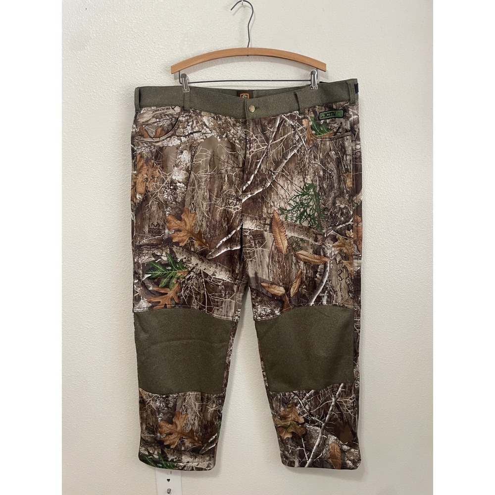 Drake Non-Typical Hunting Pants Men 2XL 44-46 Realtree Edge Camo Fleece Lined